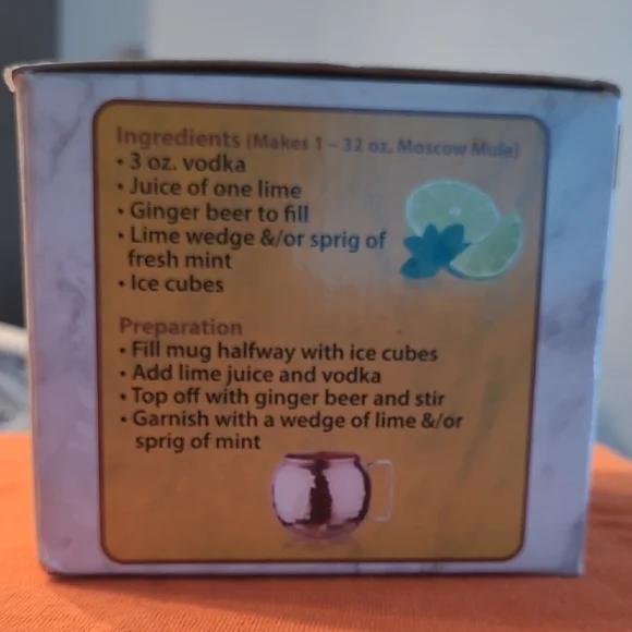 Solid Copper Globe Moscow Mule Mug - Picture 3 of 5